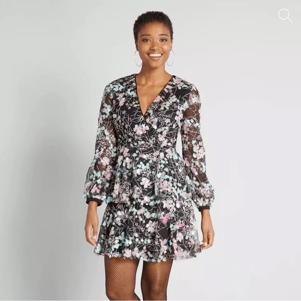ModCloth U Collection Forever Unique A Mermaid’s Garden Sequin Mini Dress